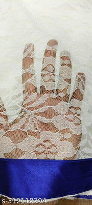 Silk Net Sari With Lace