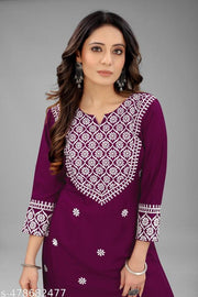 Kurti  for women in rayon Embroiderd  fabric| kurti and  | MOST DEMAND KURTI| Embroiderd  Kurti  rayon  Kurtis