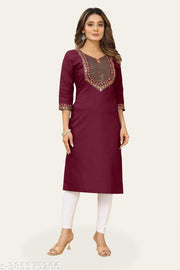 stylelist kurti with embraidered work
