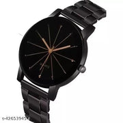 Analog wrist watch black dial watch for girls and women