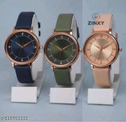 Best Quality Festive Season Flower Designer Round Dial Attractive Leather Belt women watches combo pack of 3 combo wathces for women stylish girl watches combo pack of 3 analog watches wrist watches combo watches