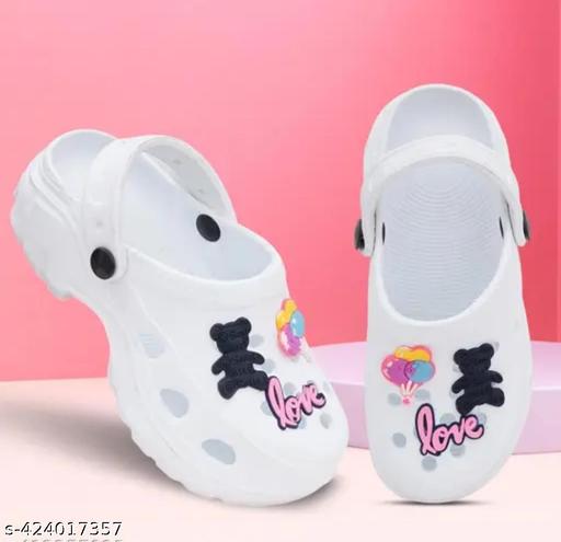 trendy ladies clogs white color