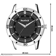 HMXT-123 Bold Black Stunning Silver Series Men's Chain Analog Watches Classic, Attractive, Professional, top-trendy and stylish Analog Watches for Men/boys for office, school use
