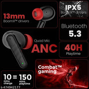 WAVE Earbuds 12 hours playtime bluetooth wireless headphones earphone bluetooth headset