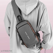 Waterproof Polyester Slim Unisex Crossbody Sling Bag Chest Backpack Men's Shoulder Bag, Leisure Travel Handbag, Hard Shell Anti-Theft Chest Bag(Multicolor)