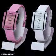 Women Analog Watches square Dial Watch combo