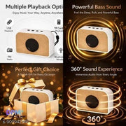 DPM Portable Karaoke Sound Speaker with Mic Bluetooth Music System for Singing and Party Fun