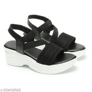 Kajmi Fashion Casual Attractive Desigen wedges Hil Fansy Solid Comfortable Sole For Womens & Girls
