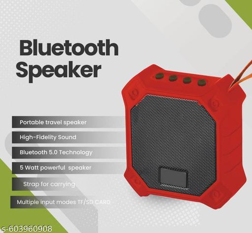 AuraEdge ThunderMini 5.0 – Portable Bluetooth Speaker with 5W Bass & Hands-Free Calling