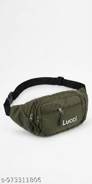 Lucci Multipurpose waist bag | Waist Pouch | Belt Bag for Travel & Daily Use Waist pouch ( Green)