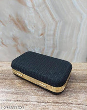 FANCY PARTYWEAR BOX CLUTCH WITH HANDLE SHIMMER SHINING BRIDAL CLUTCH