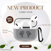 Stylish True Wireless Bluetooth Headphones Earbuds TWS With Trending Case Cover Wireless Bluetooth Headphones & Earphones Touch Sensor V5.1 With HD Mic And Active Noisz Cancellation Supported All Android & IOS Devices Bluetooth Headset (BT+ Grey Cover)