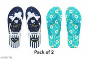 Phonolite Women filp flops combo of 2 pack/women slippers/ Slippers/Trendy women slippers & fill flops/ fancy slippers & filp flops/Chappal/ladies chappal/women chappal/Daily wear slippers