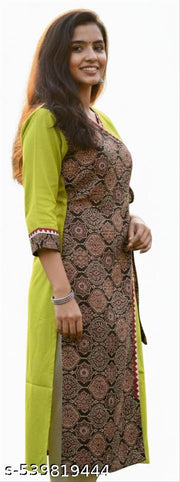 Pure cotton Ajrakh print Angrakha kurti