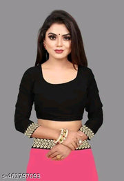 Solid/Plain Daily Wear Georgette Saree