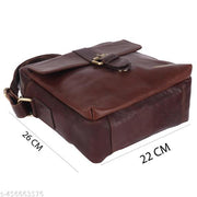 LANDMINE Crossbody Genuine Leather Sling Bag For Men Brown | Messenger bag | Shoulder Bag - Travel Bag Adjustable Strap