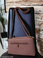 rendy Stylish Leatherette Clutch With Belt For One Side Shoulder Sling Bag For Ladies & Girl College