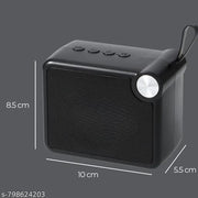 GeneCore SonicBoom M406 Portable Bluetooth Speaker – 10W Dynamic Thunder Sound, RGB LED Lights, 1200mAh Battery, TWS, FM/USB/TF Card Support (Assorted Colors)