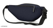 Nylon Waist Bag for Men & Women | Water Resistant Sling Bag with Multiple Pockets | Crossbody Chest Bag for Travel, Gym, Hiking & Daily Use | 30.5 x 5 x 14 cm