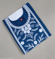 Women Ethnic Wear Rayon Embroidery Kurti For Women And Girls, New Design & Fashionable Kurti Suit, Size -S, M, L, XL, XXL, 2XL, XXXL, 3XL, 4XL, 5XL