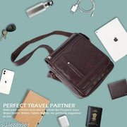 Premium flyboy Embossed Logo Men Leather Sling Shoulder Bag .