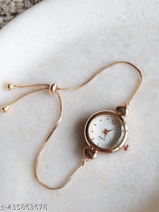 Brosist Analogue Stylish Stainless Steel Rose Gold Chain Strap Watch Stylish Branded for Girls Watches for Women Watches Stylish Branded