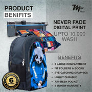 MY FAV 35L Eye Digital Print|Casual|Daily use|Water Resistant|Laptop|School|College|Travelling Backpack for Girls,Boys,Men, Women-(Multicolor)