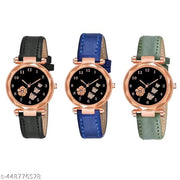 ButterFlyy Dial Combo Watch For Girls