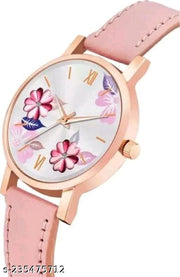 Special Valentine Stylish And Trandy Leather Strap Analog Watch for Women