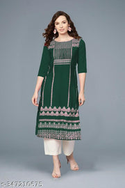 Printed Crepe Straight Festival Kurti Wear link Daily Wear Kurti (Combo Pack 6 Kurta )