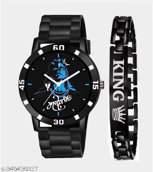 New stylish watch amazing watch wrist watch pu rubber strap watch black colour watch for mens & boys