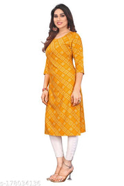 Straight Crepe Kurti