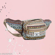 ANESHA Hemp Fanny Pack Waist Hip Bag Handmade from Pure Hemp (Multicolour) Pack of 1