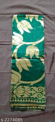 Banarasi Banarasi Silk Green Jaquard Saree With Blouse