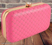 FANCY TRENDY WOMEN BOX CLUTCH WITH CHAIN SLING PARTY WEAR BRIDAL CLUTCH PURSE Fashionable Beautiful Handmade Embroidery Bridal Party Wedding