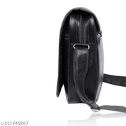 WALLETIN Black Men & Women Sling Bag