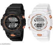 Digital Multi Function Kids Sports Watch for Boys & Girls (Pack of 2)