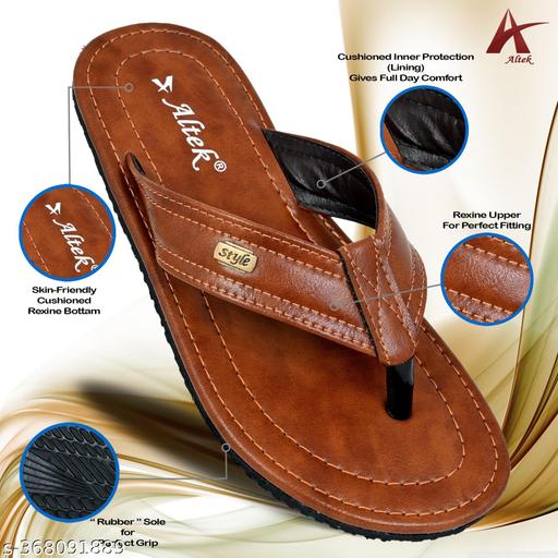 Altek Men's Flip-Flops Antiskid Fashionable, Comfortable, Daily Use, Casualwear