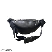 Snipper Waist Bag for Men Fanny Pack for Women Fanny Pack for Men Waist Bag for Women Chest Bag for Women Waist Pouch for Men Waist Bag for Boys Waist Bags for Girls Fanny Bag – Black with golden chains