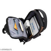 Waterproof Polyester Slim Unisex Crossbody Sling Bag Chest Backpack Men's Shoulder Bag, Leisure Travel Handbag, Hard Shell Anti-Theft Chest Bag