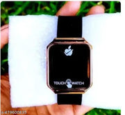 Trendy Design Stylish BlacK Colour Touch Screen LED Light Watch for  girls