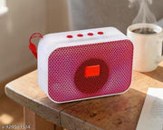Portable Wireless Bluetooth Speaker with Rich Bass, Built-in Mic, and Carry Strap