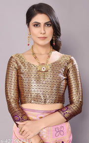 cotton silk jacquard with blouse