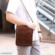 Mens Shoulder Bag Messenger Bag Travel Business Waterproof Crossbody Pack Chest Sling Bag Satchel Side Phone Bag Casual Handbag with Adjustable Strap for Men Working Shopping Daily Use Black
