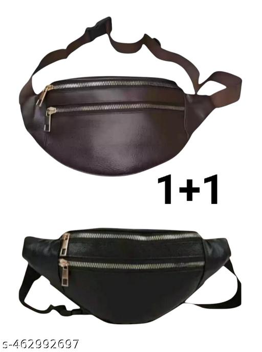 WAIST POUCH (BROWN.BLACK) COLOUR QTY(2)