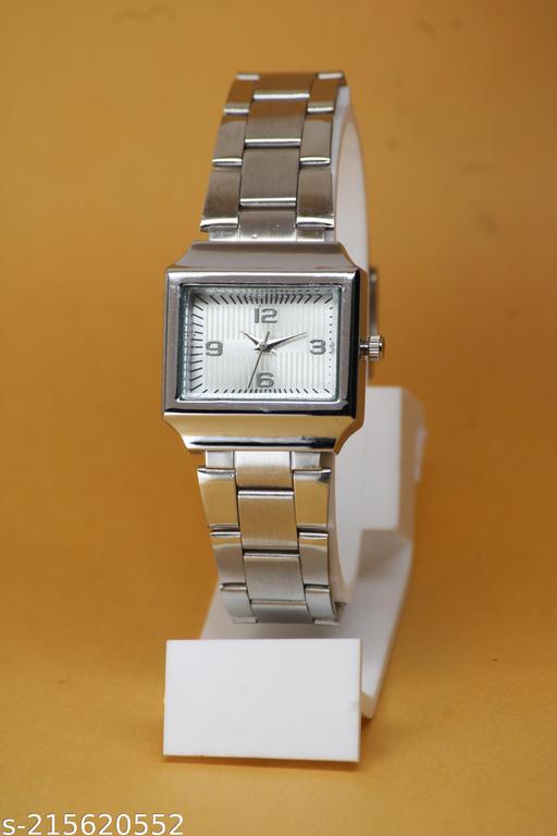 Attractive Solid Designer Stainless Steel Belt Analog Watches for Women