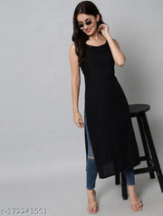 Straight Sleeveless Kurti for women