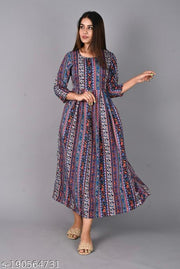 Polyster/Crepe fabric-Aakarsha Graceful Kurtis