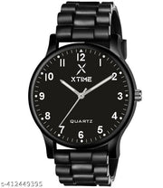 XTIME Analogue Watch Black Dial & Black Resin Strap for Men's & Boys