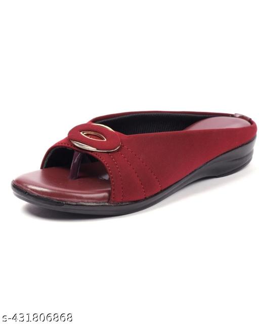 SGR New Unique Lades Women Black Solid Comfortable Fashion Casual Flat Sandal Slipper for Women and Girls Trendy Sandal Chapple  go Well With Suits Saree,